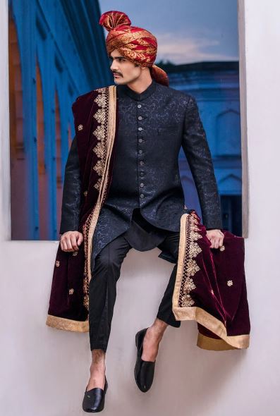  Karandi Traditional Plain Sherwani